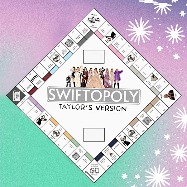 Swiftopoly Brädspel Taylor Swift Inspirerat Monopol Partyspel Swifties Present White