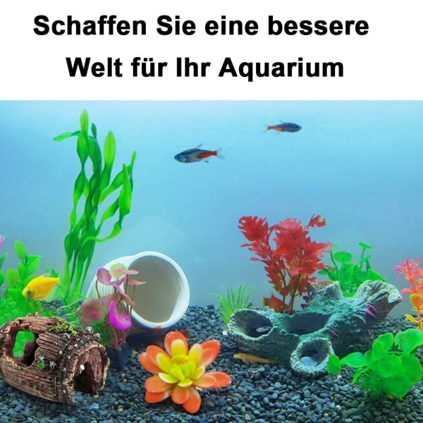 Akvarium dekoration Harts akvarium tillbehör Aqua prydnader för små räkor fisksköldpadda