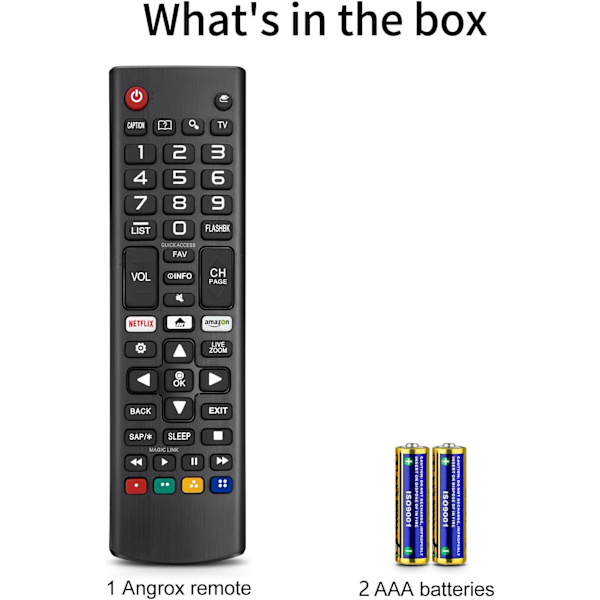 Yleiskaukosäädin LG Smart TV:lle, LCD, LED, 3D, HDTV, AKB75095308, AKB75095307, AKB73715601, yhteensopiva kaikkien LG-kaukosäätimien kanssa
