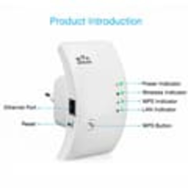 Trådløs Wifi Repeater - Sort
