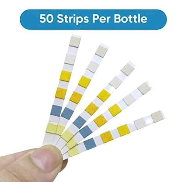 2-pakning 6-i-1 Teststrimler for Basseng Spa, Vannteststrimler for Klor/Fritt Klor/Ph/Alkalitet/Cyanursyre/Vannhardhet, 100 stk