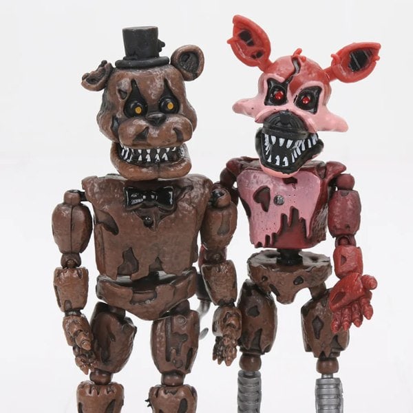 6 st Five Nights at Freddy's Actionfigurer FNAF Toy Bonnie Foxy