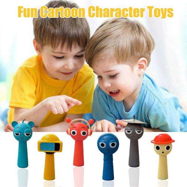 sprunki actionfigurer, leker spill, kontorrom figur dekor, gaver til barn moro【GKS】