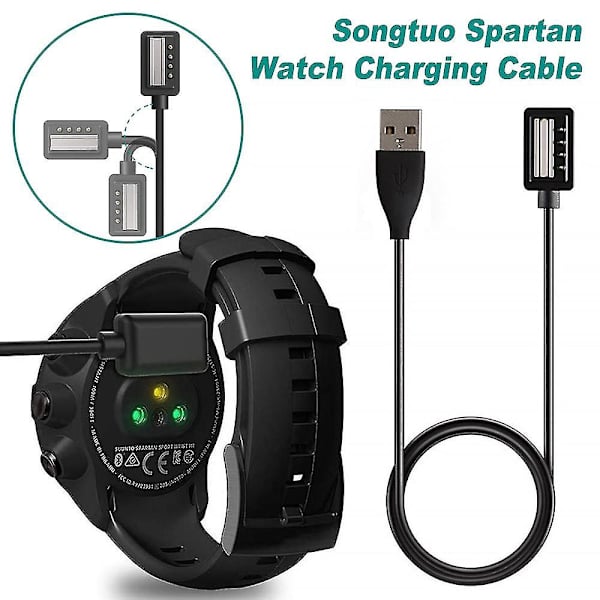 Oplader kompatibel med Suunto 9, D5, Spartan Ultra Hr, Spartan Magnetisk Usb-opladerkabel 100cm