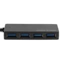 USB 3.0 hub med 4x USB-porter (høyhastighet) - Opptil 5 Gbps