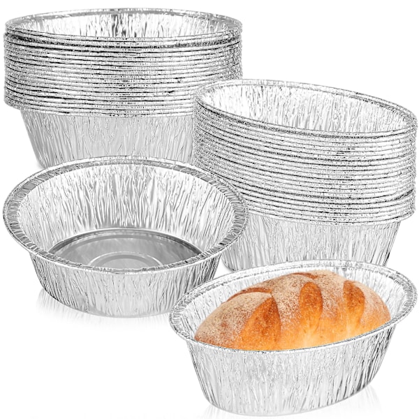 40 st folie pajformar aluminiumfolie pajformar små pajformar plåtformar för bakning【GKS】
