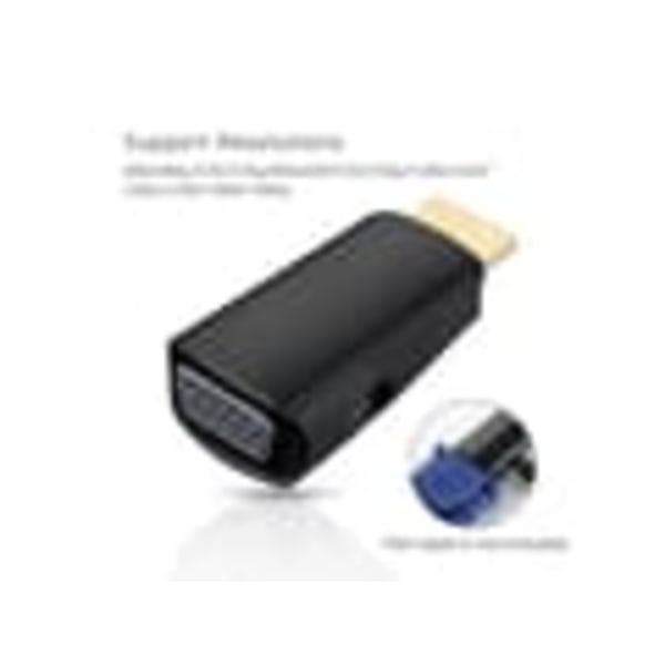 HDMI till VGA Adapter med Ljudingång - Mini