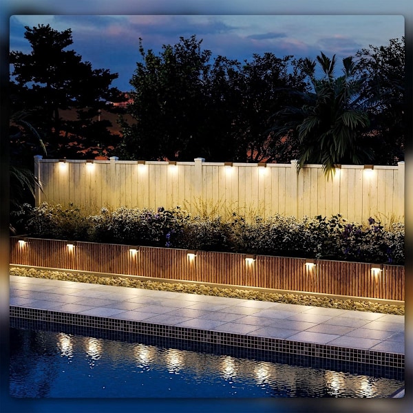 Solar LED Vägglampor - - Solcellsbelysning Trädgård - Solcellsbelysning Trädgård - Trädgårdsbelysning - Solcellsbelysning Trädgård - Utomhuslampor 24pcs
