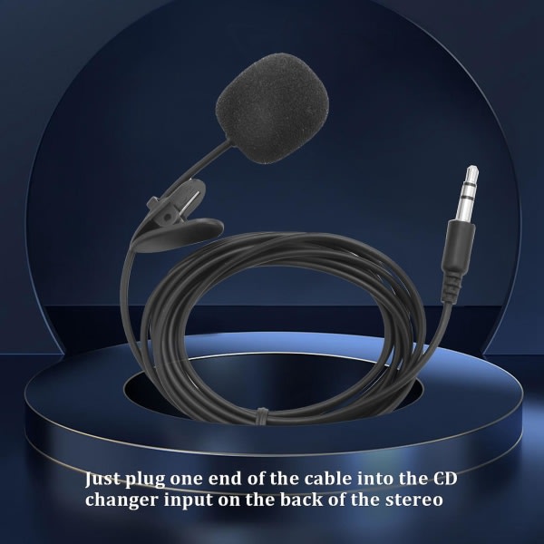 Bil Bluetooth 5.0 Aux-kabel Mikrofon Handsfree Mobiltelefon Gratis samtalsadapter för C2 C5 RD4 Black