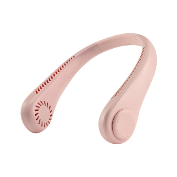 Vit Halsmonterad Fläkt - Handsfree Kylning med Turbokraft