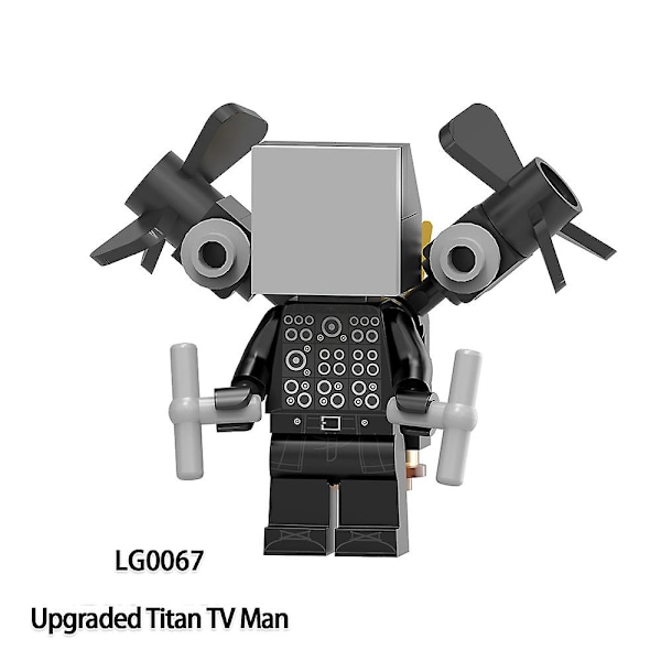 Skibidi Toalett Minifigurer Byggesett Kit Leker Gaver Til Barn Voksne Hjemmeinnredning 6 stk/sett