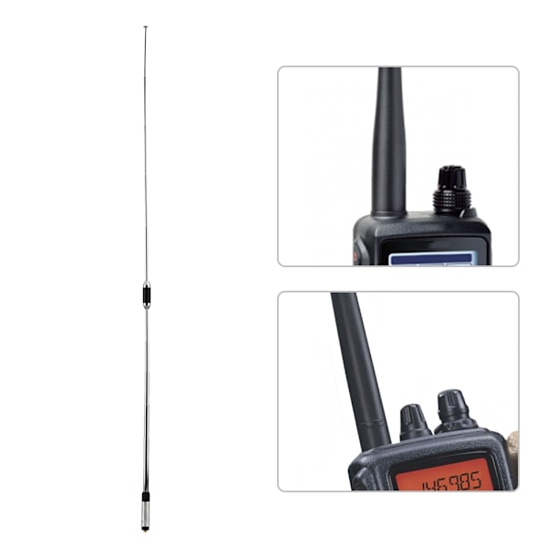 RH770 SMA-hunn Teleskopisk håndholdt radioantenne med høy forsterkning Walkie Talkie