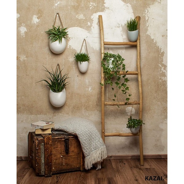 Väggvaser, hängande keramiska blomkrukor, väggdekor, rum, balkong, trädgård