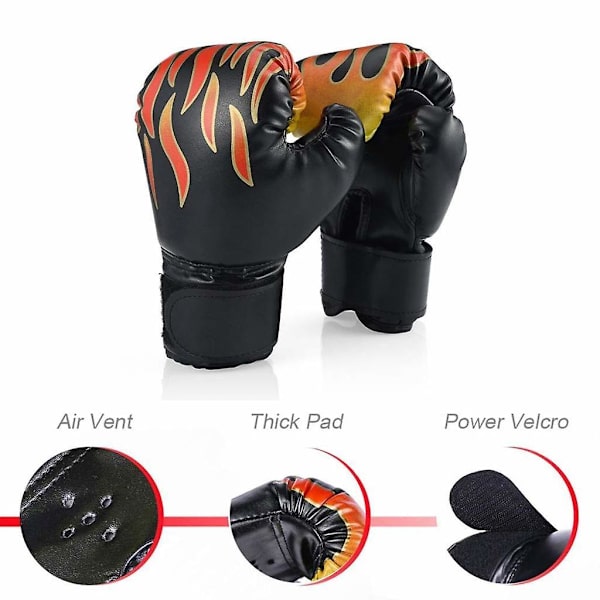 Boksehandsker til børn, kickboxinghandsker med velcro, små boksehandsker, der passer til børn fra 3-7 år, træningshandsker