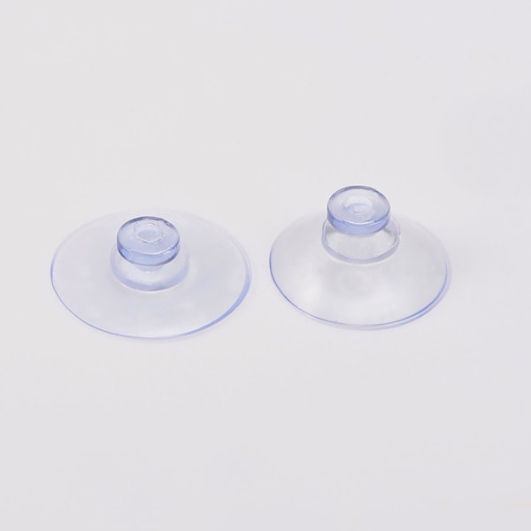 Set med 20 små transparenta plast-sugproppar, utan krok, 2