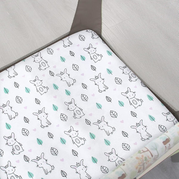 Lakan, 2-pack Mini-spjälsängslakan, Stretchbar Spjälsängsmadrassöverdrag, Kompatibel med Graco Pack n Play, Mjukt och Andningsbart Material