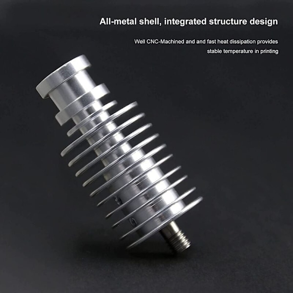 Til I3 Hotend 12V med 2 stk 0,4 mm hærdet stål til V6 dyser til 3D-printning Hotend ekstruder