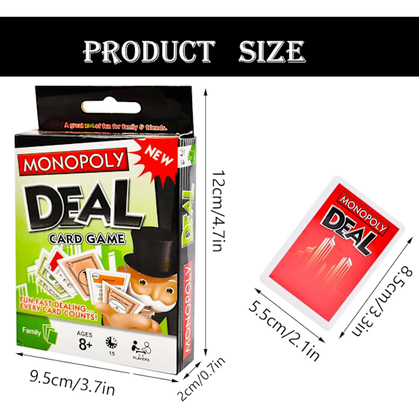 Monopol Brettspill, Monopol Kortspill, Monopol Deal Kortspill