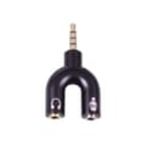 Splitter til hovedtelefoner og mikrofon - 3,5 mm