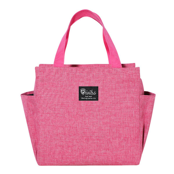 Lunchväska för vuxna, barn, tjock, bärbar Pink