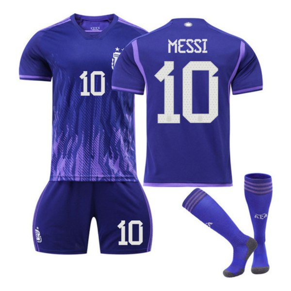 Lionel Messi Argentiinan pelipaita 3 tähden MM-kisoista 18（height 100-110cm, weight 18-22KG）