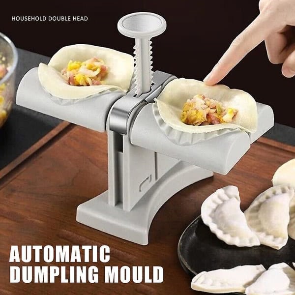Hushålls Dubbelhuvud Automatisk Dumpling Maker Mould Dumpling Wrapper Tools Ft