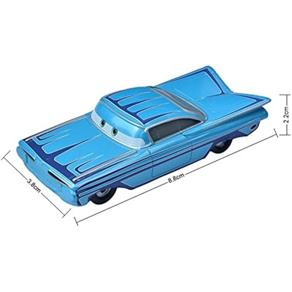 Disney Pixar Autot 3 Chick Hicks Poliisi McQueen Mater Fabulous Hudson Painevalettu Metalliseos Automalli Lelut Pojille (Väri : Chick Hicks)[GKS] Ramone Ramon