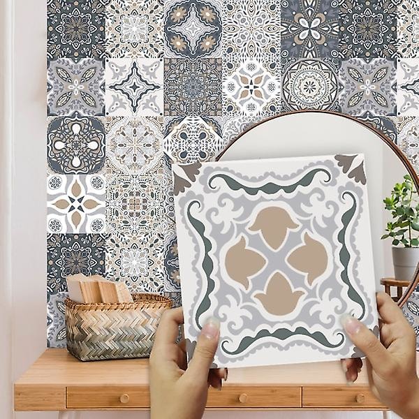 24 st (15 cm x 15 cm, 6x6 tum) Vintage Victorian Tile Stickers