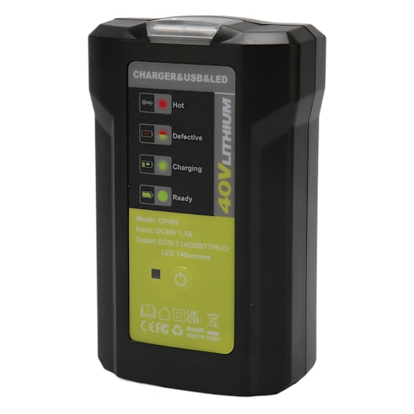 40V Lithium Batterioplader til 36 til 40V Batteri OP4015 OP4026 OP4026A OP4030 OP4040 OP4050 OP4050A OP4060 OP4060A OP40201