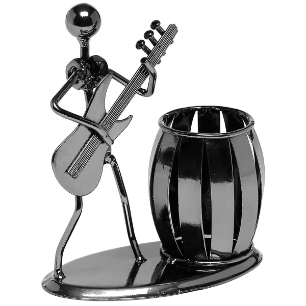 Iron Metal Band Musician Electric Guitar Pen Holder Storage Box Study Office Gift Birthday Gift