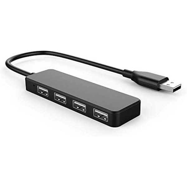 4 Port USB Hub for Laptop USB Flash Drive Portable Hard Drive