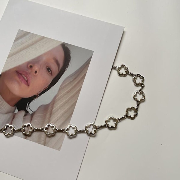 Metallkedjebälte Lyxigt Tunt Midjeband SILVER - lager silver