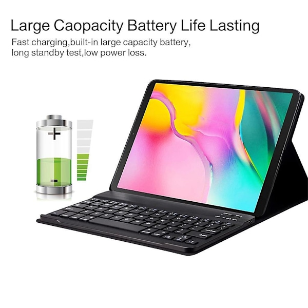 Fodral med Bluetooth-tangentbord för Samsung Galaxy Tab A 10.1 2019 Sm-t510 T515