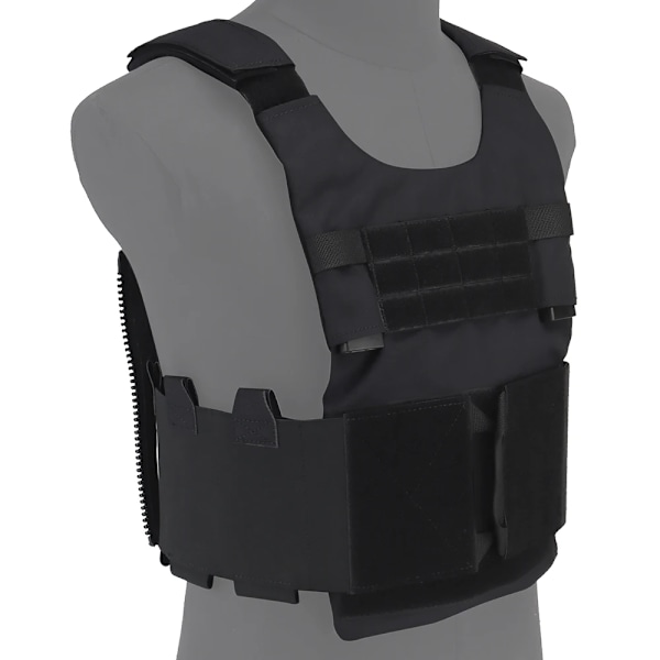 LV-119 Lågprofil Slick Plate Carrier Taktisk Väst Airsoft Militär Krigslek Lätt Anpassningssystem Slickster Assault Väst VE-73 BLK