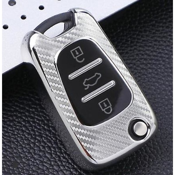 TPU-kotelo Kia Sportage Rio3 Soul Optima Ceed Pro K5 K2 Pride -malleille Hyundai I20 I30 Ix20 Ix35 Elantra Accent -kuorelle | Auton kotelo | - silver