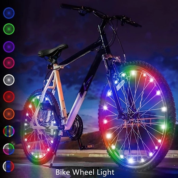 2-delt dæk LED cykelhjul lys vind og ild hjul lys cykel lys cykling tilbehør lys