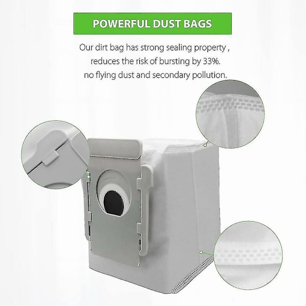 10 stk støvsugerposer for Irobot Roomba J7 J7+,i7, I7+, I3+,i6+,s9(9150)【GKS】