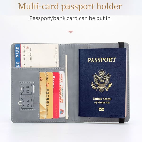 RFID Pasindeholder Paspose SORT black