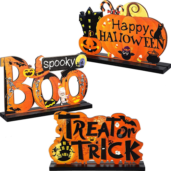 3 Morsomme Halloween Borddekorasjoner, Pumpe Borddekorasjoner
