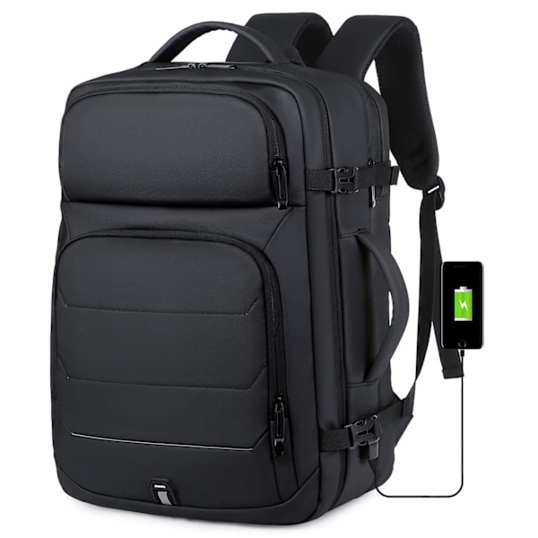Kabinväska Ryggsäck 45x36x20 easyJet Expanderbar Resväska USB-Port Nylon Laptopväska 17 Tum Vattentät Resväska Easyjet Flygplanskabin
