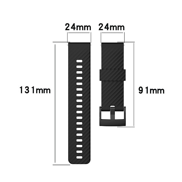 Suunto 7 silikonarmband, lämpligt för Suunto 9/9 Baro Spartan Sport ersättningsarmband Lime