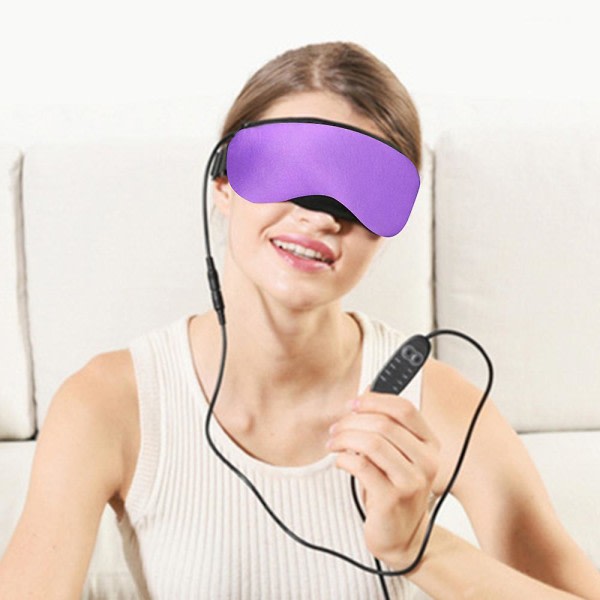 1 st Bärbar kall och varm USB uppvärmd ångmask för ögon + Återanvändbara isgeler för att sova