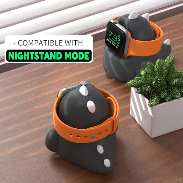 Kompatibel med Apple Watch laddningsställ Black