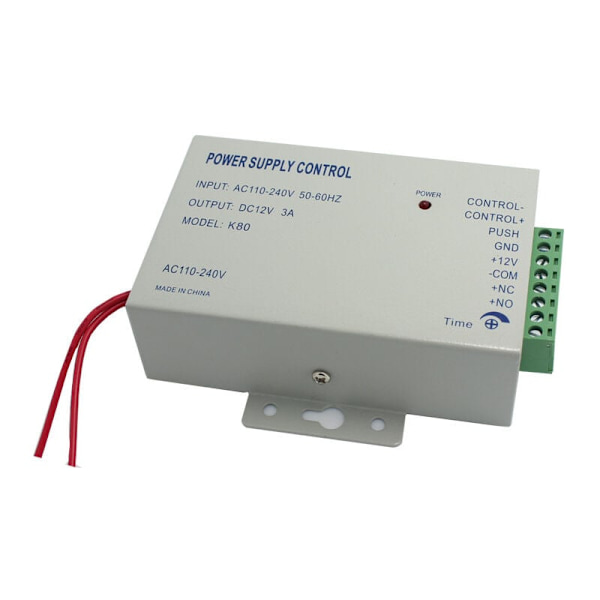 AC 110-240V til DC 12V 3A 36W Strømforsyning Kontrol Strømforsyning til Dør Adgangskontrol System Strømforsyning
