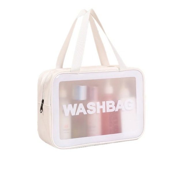 White PU transparent organizer