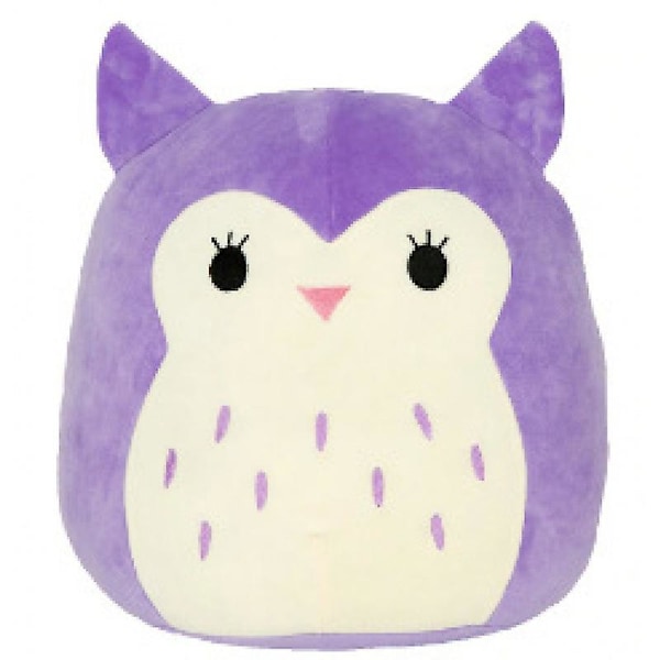 20 cm Squishmallow pehmolelu nukke tyyny lahja - violetti pöllö