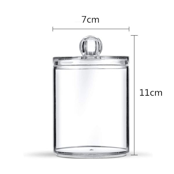 Plastikglas til opbevaring og organisering af toppe, kosmetik