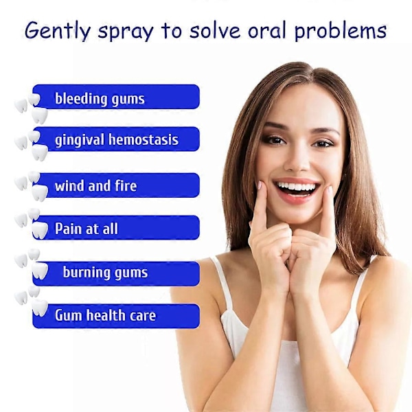 1-3 stk. Tandpine Spray - Øjeblikkelig Smertelindring Oral Tandpleje Effektiv Tandbehandling