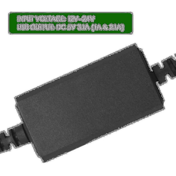 12V Vanntett Motorsykkel Dobbel USB Lader Socket Adapter Uttak