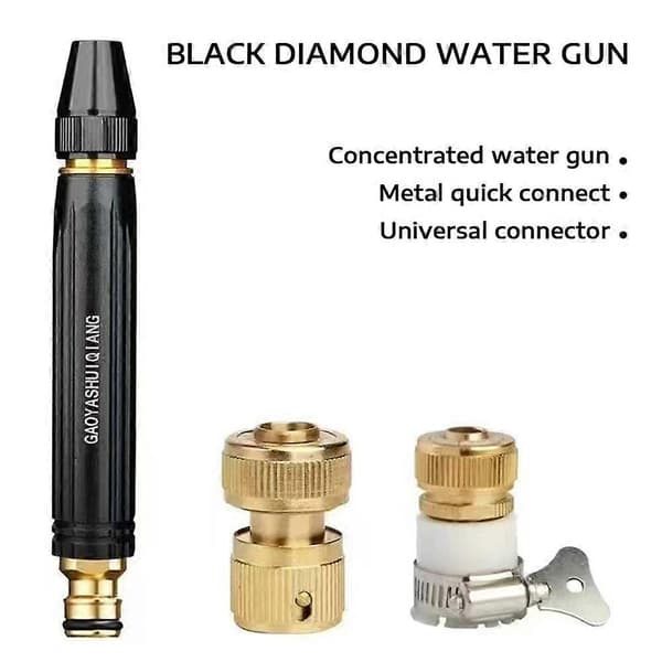 Högtryckstvättmunstycken för hemmet, vattenslangmunstycken för trädgårdsslangar, blomvattning Single Nozzle 3pcs